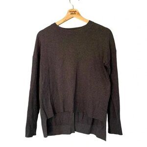 Athleta Criss Cross Back Sweatshirt in Charcoal Black Women’s SIZE MEDIUM